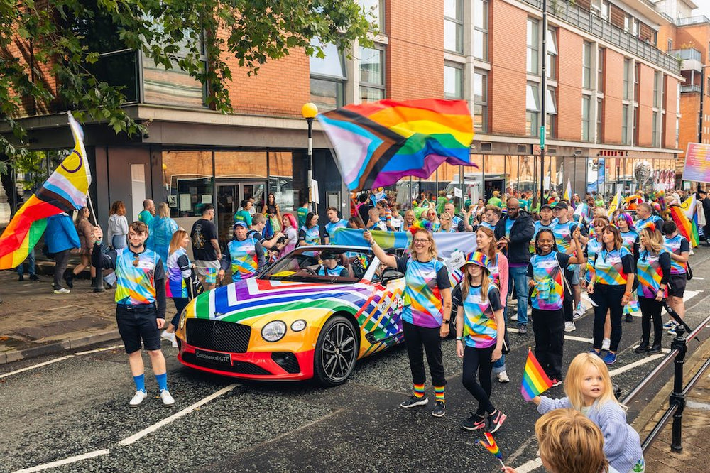 Bentley Shines a Rainbow over Manchester Pride with Uniquely Wrapped Car